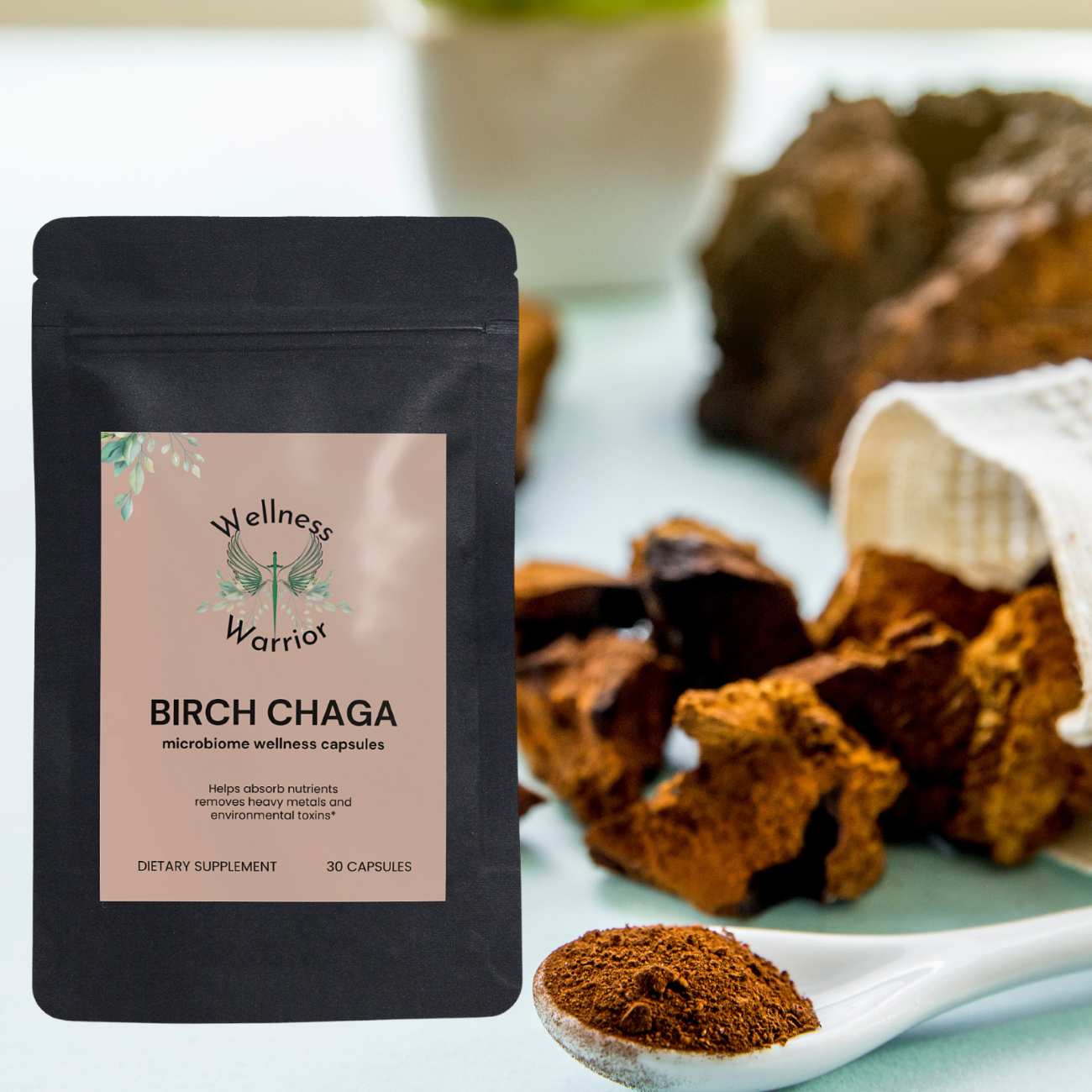 Birch Chaga Microbiome Wellness Capsules