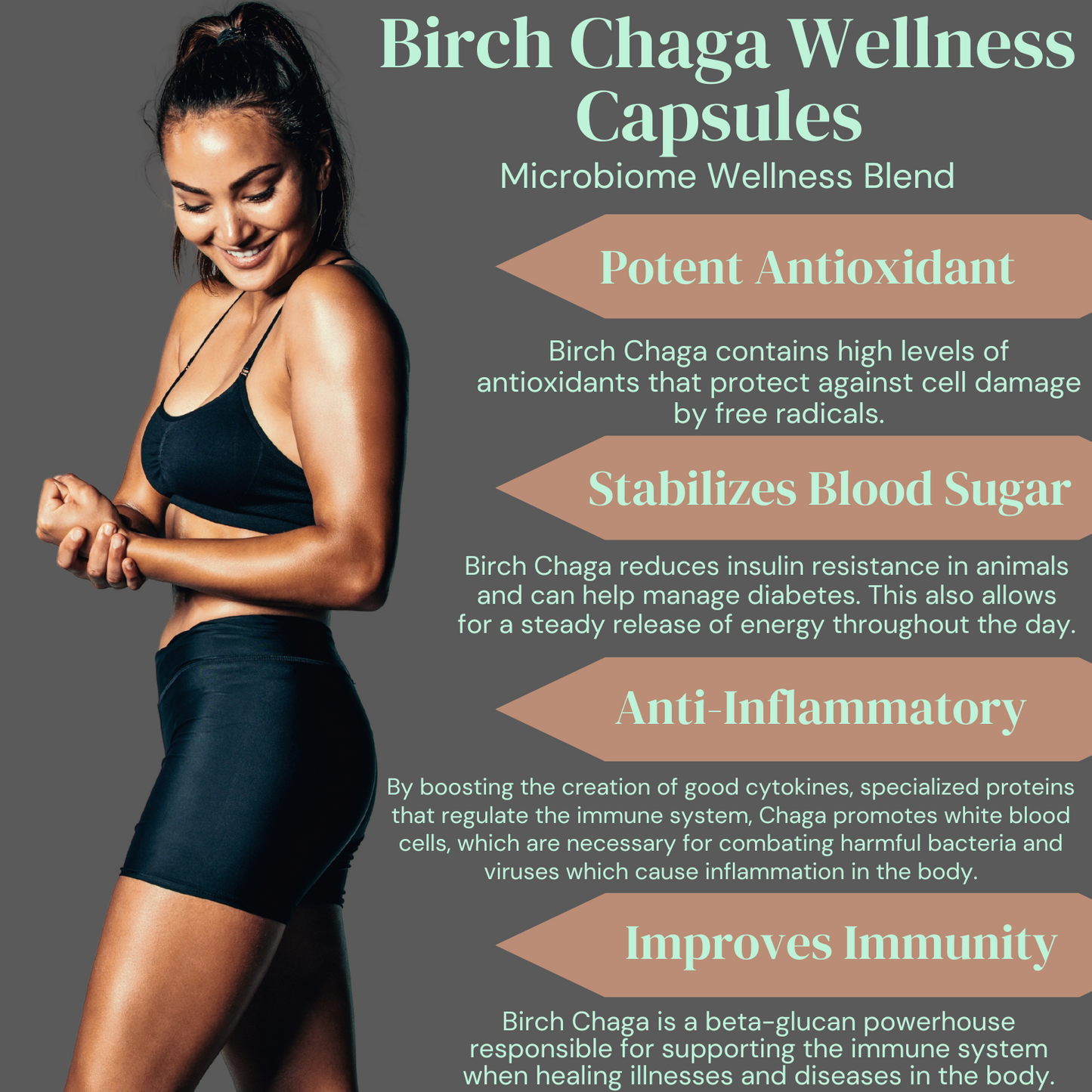Birch Chaga Microbiome Wellness Capsules