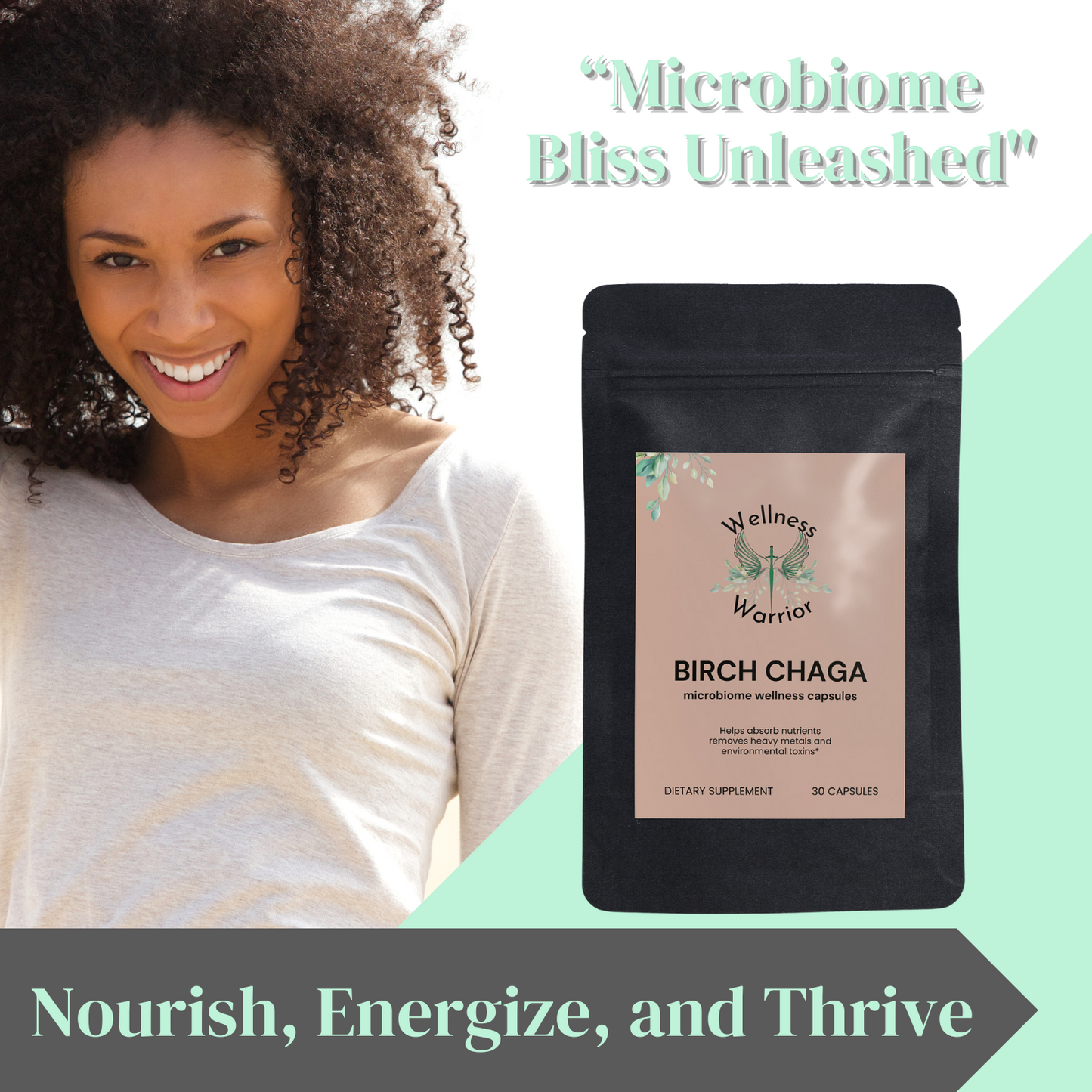 Birch Chaga Microbiome Wellness Capsules